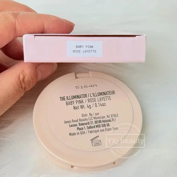 New Jones Road The ILLUMINATOR Highlighter~Baby Pink/Rose Layette~Full Size~RARE - Picture 4 of 4